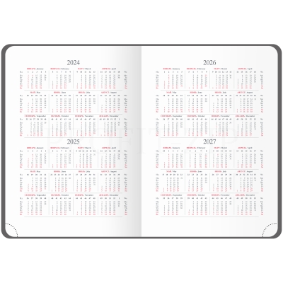 Ежедневник датированный 2024г., А5, 176л., кожзам, OfficeSpace "Winner", темно-синий