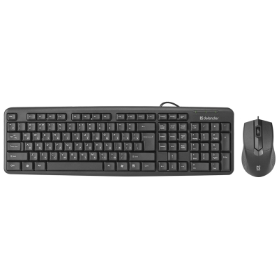 Комплект проводной клавиатура + мышь Defender "C-270", черный