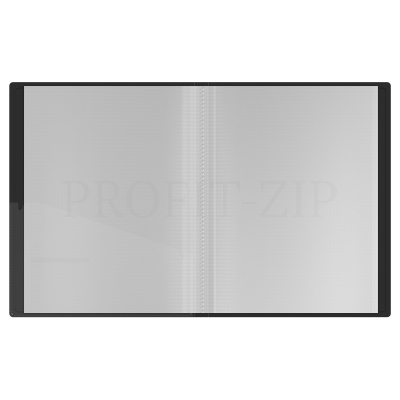 Папка с 20 вкладышами Berlingo "Soft Touch", 17мм, 700мкм, черная, с внутр. карманом