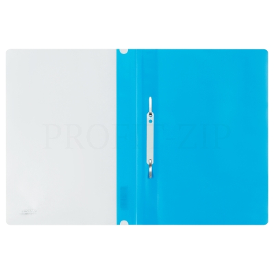 Папка-скоросшиватель пластик. СТАММ А4, 180мкм, голубая с прозр. верхом