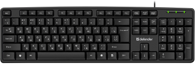 Клавиатура проводная Defender Element HB-520 черный