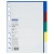 Разделитель листов OfficeSpace А5, 5 листов, без индексации, цветной, пластиковый, 366060