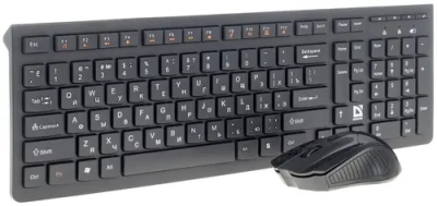 Клавиатура+мышь беспроводная Defender Columbia C-775 черный